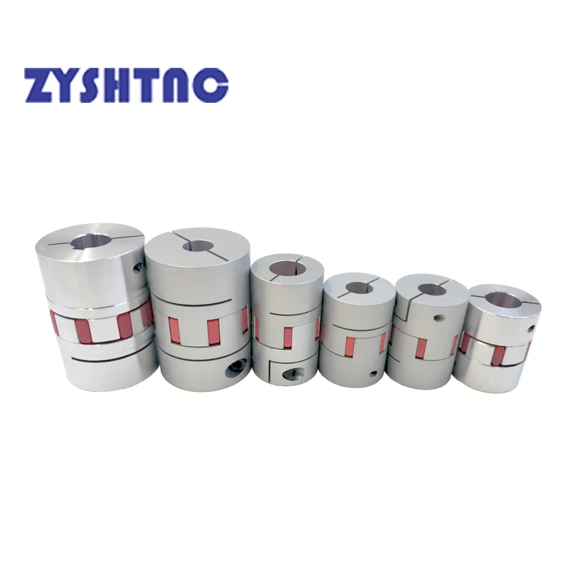 

High quality 4Pcs 5/6/6.35/7/8/9/9.5/10/12/12.7/14/15mm Flexible Plum Shaft Coupling CNC Stepper Motor Coupler D30L42 D30L35