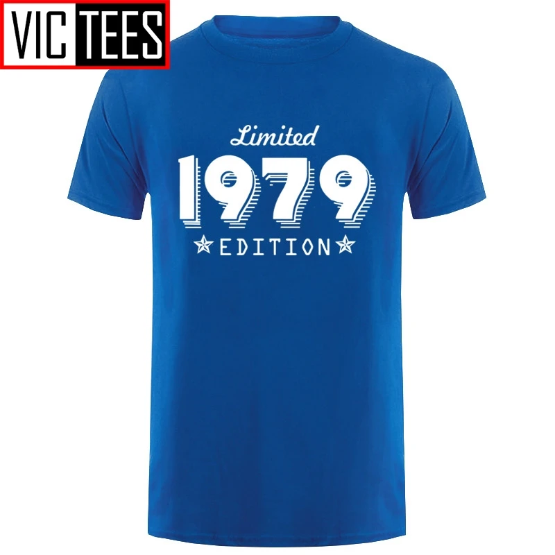 

Men Edition 1979 Birthday Age Trend Limited Present O-Neck T Shirts For Born 40Th Year Short Sleeve