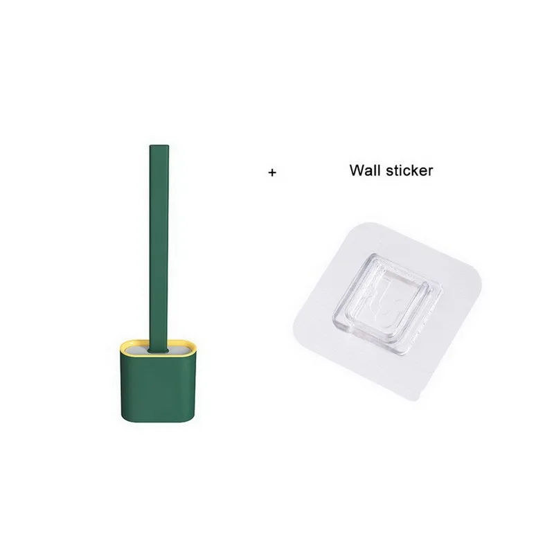 

Clamped Brush Household Long-handled Soft Bristled Toilet Brush No Dead Corner Cleaning And Decontamination Toilet Brush