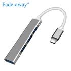 USB-концентратор USB 3,0, Разветвитель USB Type-C Thunderbolt 3 USB-C, док-станция, адаптер OTG для Macbook Pro 13, 15, Air Mi Pro, HUAWEI Matebook