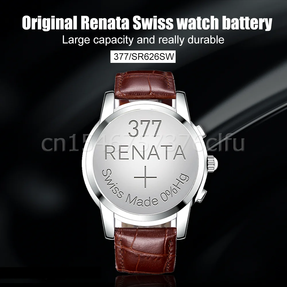 3 шт. Оригинальный Renata 377 SR626SW AG4 LR626 SR66 V377 Кнопочная монетница 1 55 в оксид серебра