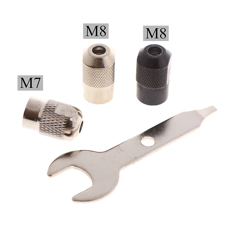 

1Set M7 M8x0.75 Electric Chuck Rotary Tool Accessories Multi Chuck With Wrench Keyless Faster Bit Swaps Rotary Tool
