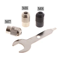 1set m7 m8x0 75 electric chuck rotary tool accessories multi chuck with wrench keyless faster bit swaps rotary tool