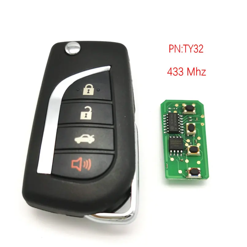 Datong мир автомобиль дистанционного ключа для Toyota TY32 433 МГц 4D 67 чип автоматический