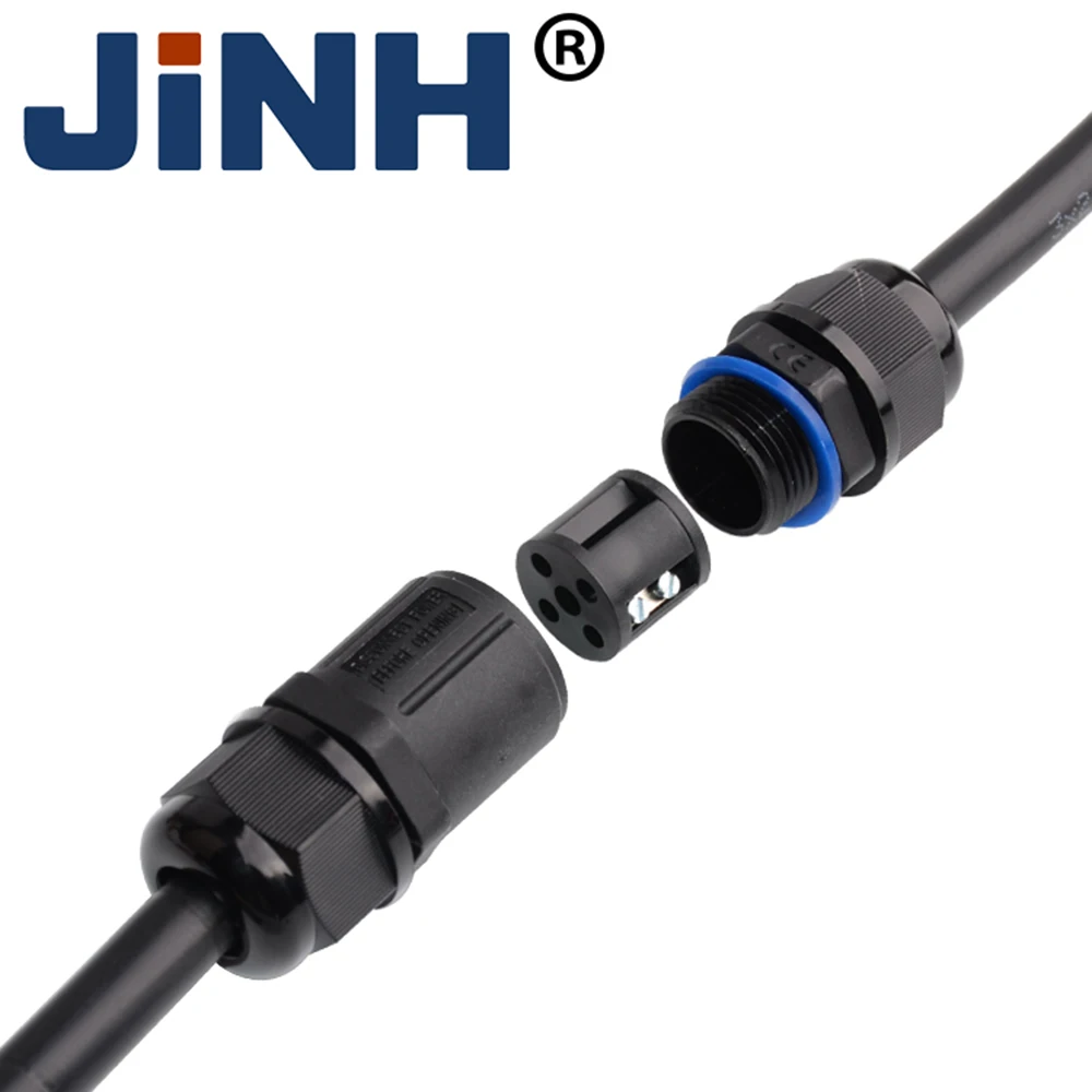 

IP68 Waterproof Wire Connector Electrical Cable 2/3 Pin Waterproof Straight Connector Quick Screw Terminal