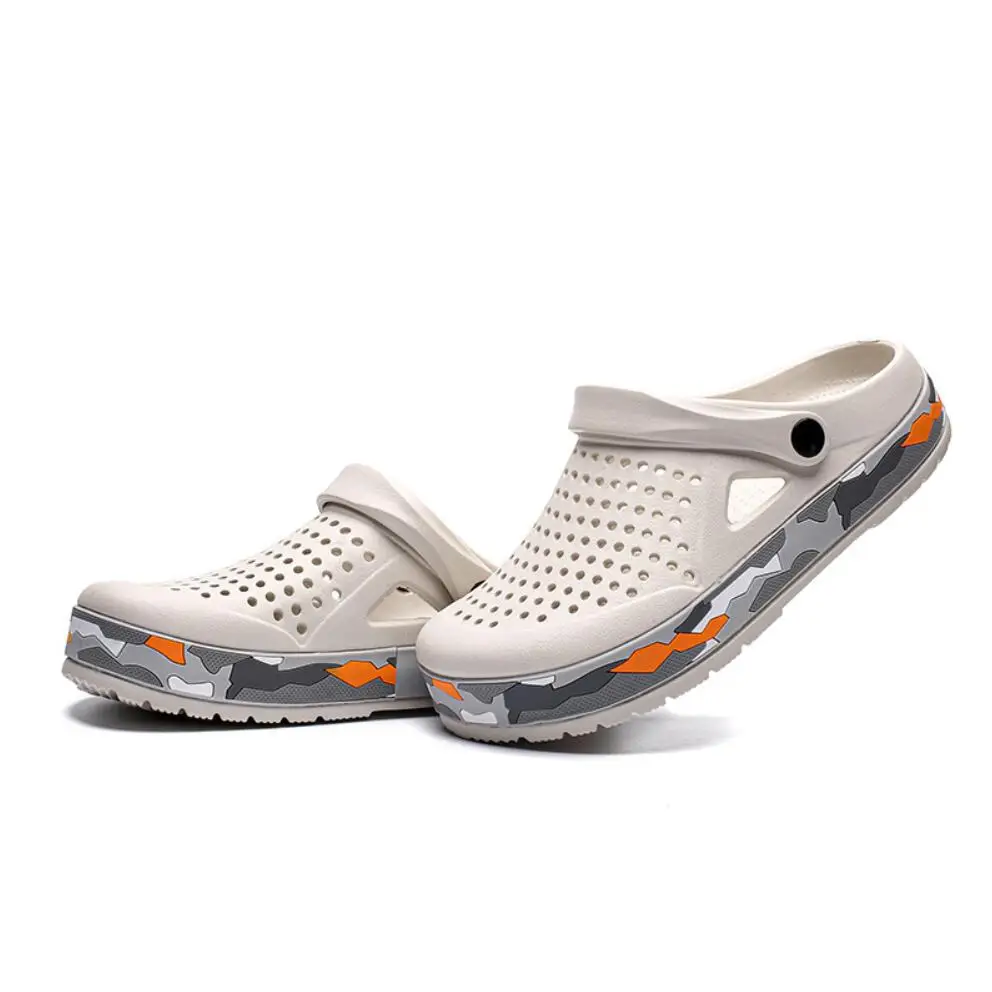 

Fashion Male Beach Sandals Slip On Thick Sole Slipper Waterproof Anti-Slip Slides Flip Flops Adult Garden Shoe Men Light Sneaker