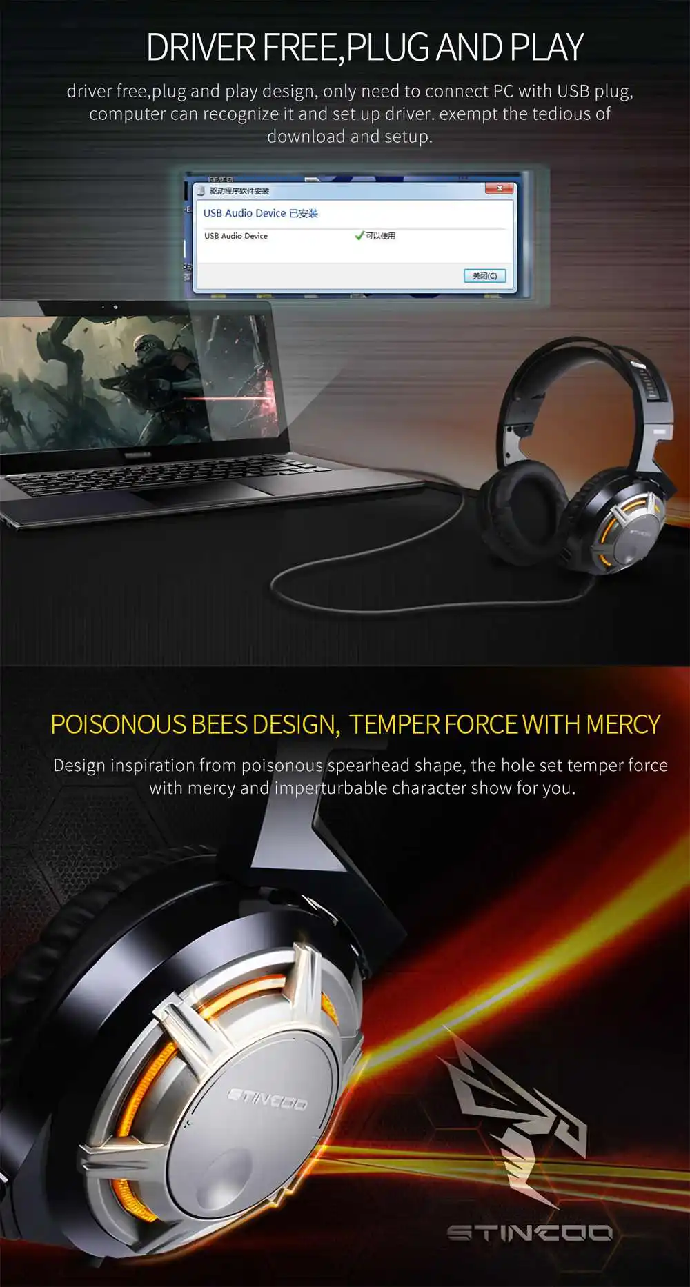 SOMIC G926 USB игровая гарнитура светодиодный свет 7,1 объемный звук Игровые наушники с микрофоном для ПК/PS4 игры
