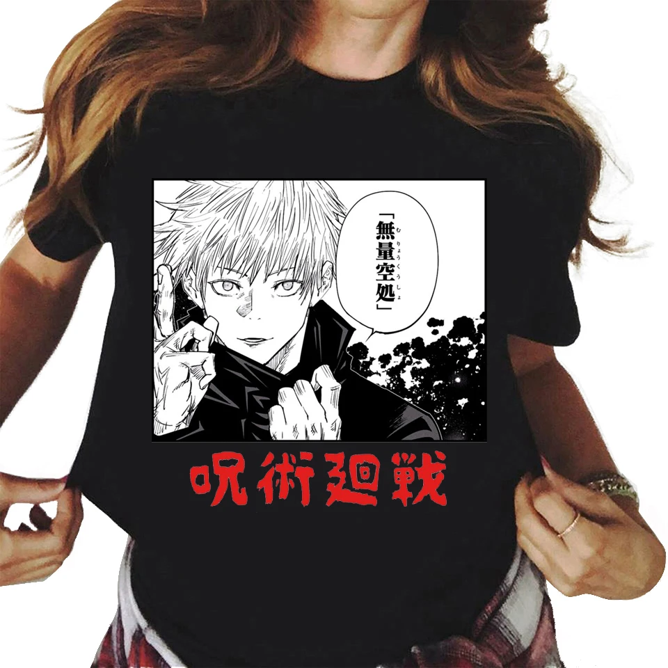 

Women T-shirt Japanese Anime Darling In The Franxx Harajuku Tops Female T-shirts Cartoon Unisex Oversized Tee Black Shirts