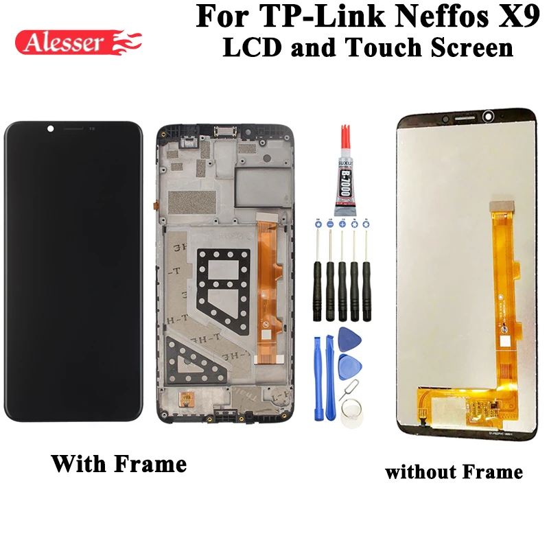 Alesser для ремонта сборки дисплея и сенсорного экрана TP913A для TP-Link Neffos X9 + инструменты + клей, 5,99".