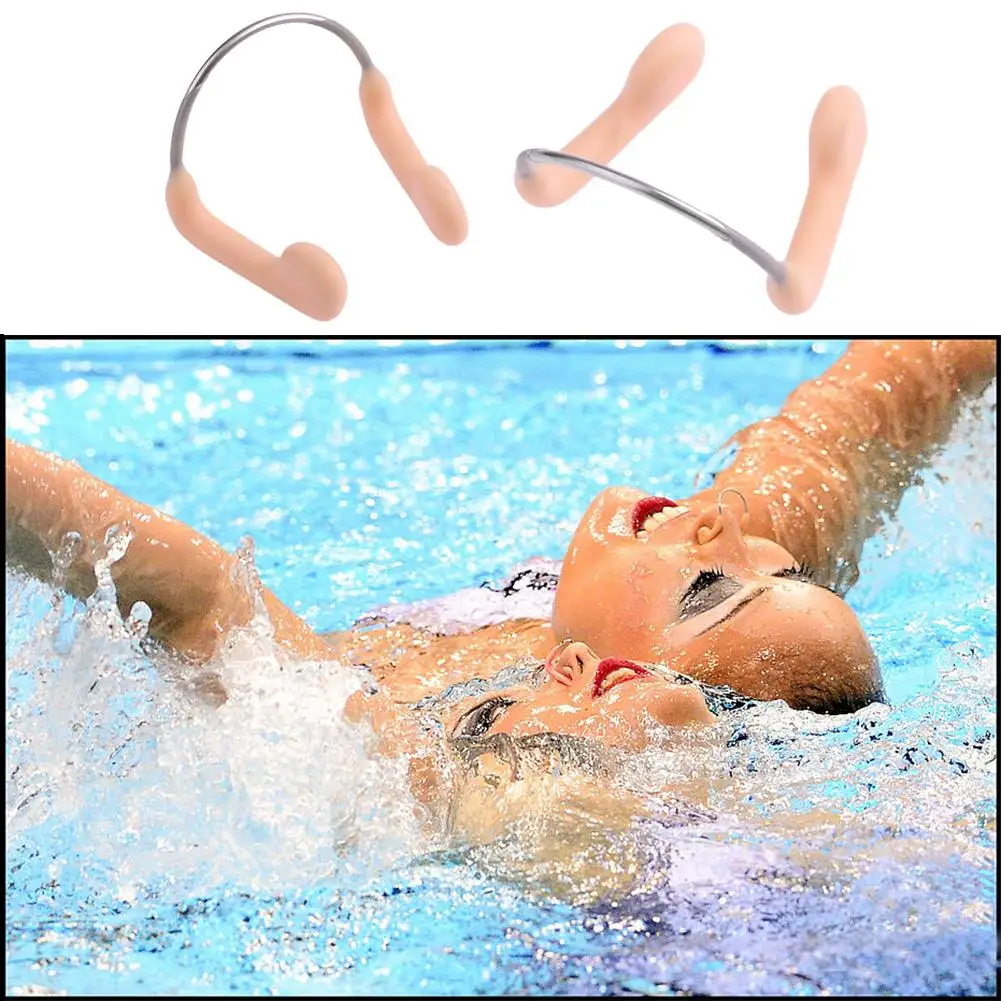 

Nose Clip Durable No-skid Soft Silicone Steel Wire Nose Clip for Swimming Diving Water Sports Nose/Ear Clips Durable