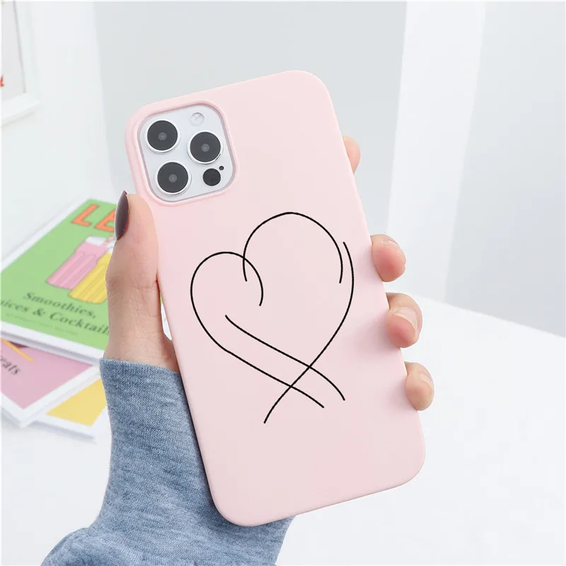 

Soft TPU Case For Xiaomi Mi Poco X3 NFC M3 Redmi Note 9 10 10T 9T 8T 8 9A 7A 7 9S Pro Lite A1 A2 6X 5X Case Couples Cover Funda