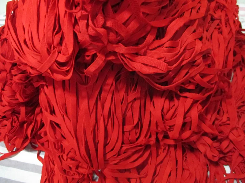 10 мм Вязание тесьма в полоску спортивные штаны ткань Эластичная лента растяжения