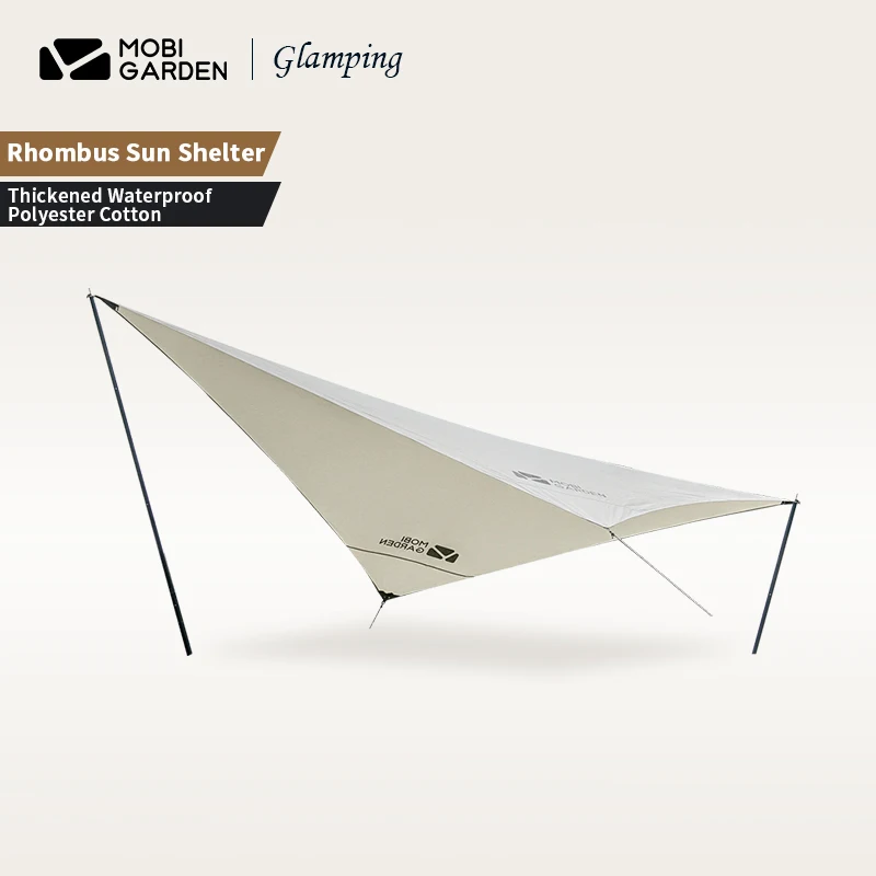 

MOBI GARDEN Era Rhombus Camping Sun Shelter Tent Area 20㎡Big Space 3 Styles Cotton Fabric PU2000MM Snowproof Outdoor Travel