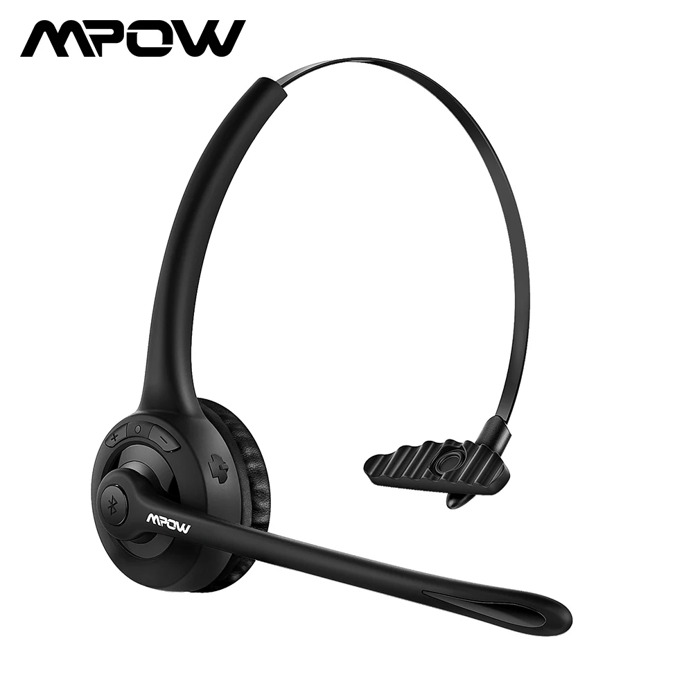 Mpow Pro беспроводные Bluetooth наушники кристально чистые наушники с микрофоном для водителя/колл-центра/онлайн обучения школы