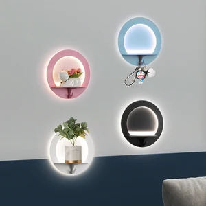 Creative Modern Wall Lamp Minimalist Led Light Energy-saving Bedroom Bedside Light Living Room Aisle Nordic Shelf Wandlamp