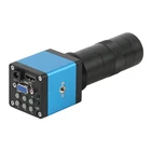 Цифровой видеомикроскоп, камера для промышленного микроскопа 720P 14MP HDMI VGA + объектив 100X 180x 300x C-MOUNT для телефона, ремонта печатных плат и пайки