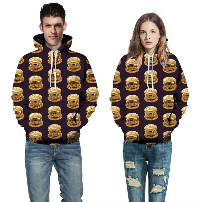 

2021 New European and American Fashion Brand Hooded Couple Long-sleeved Sweater Autumn Baseball Uniform