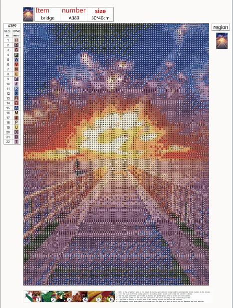 

Diamond painting embroidery sky landscape 5D DIY cross stitch full diamond diamond mosaic wall decoration friend gift
