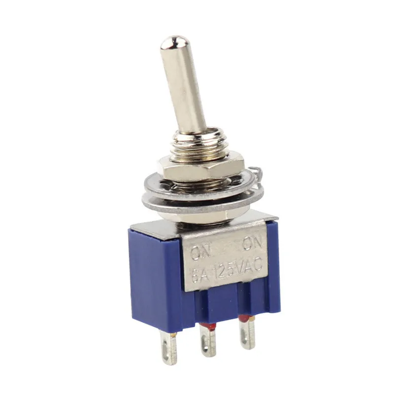 10 шт./лот Mini MTS 102 3 Pin G107 SPDT ON 6A 125V 3A250VAC переключатели хорошего качества