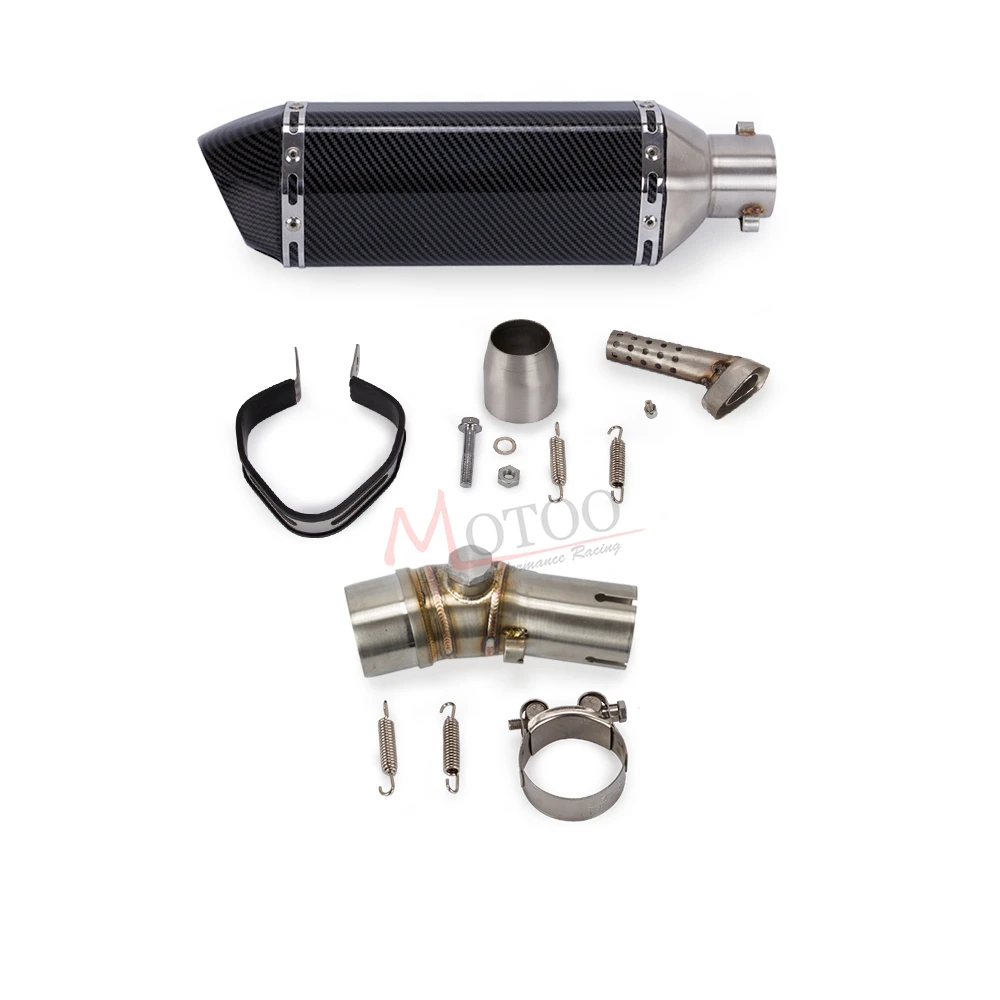 Выхлопная система мотоцикла без шнуровки средней трубы глушитель для Kawasaki Ninja 650