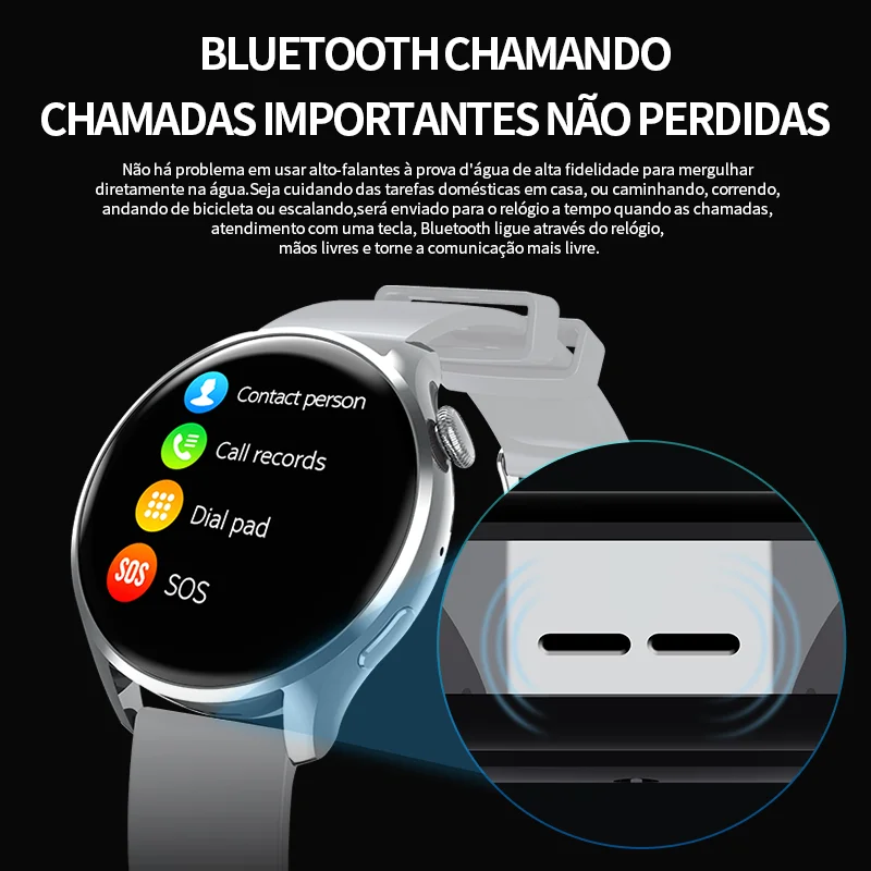 Smart watch hw66 man AMOLED HD blood pressure test screen Bluetooth call Huawei PK GTR GTS 2 Pro | Электроника