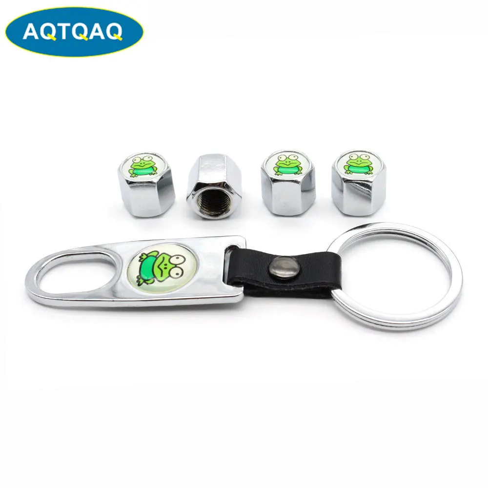 5Pcs/Set Style Anti-theft Car Wheel Air Tire Valves Leather buckle Valve Caps Stem with Wrench Ring Spanner New | Автомобили и