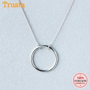 Trustdavis 100% Стерлинговое Серебро 925 пробы, Модные полые круглые женские ювелирные изделия для свадебной вечеринки, подарок DS599