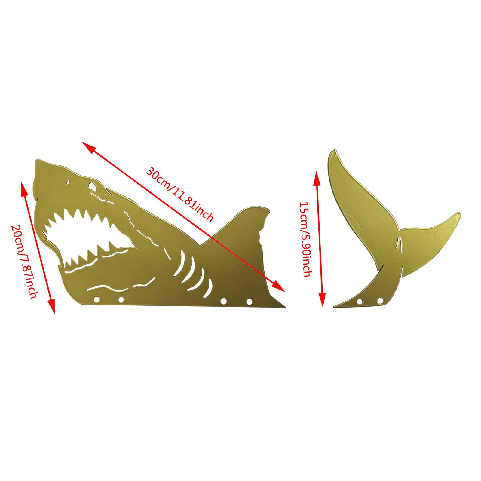 

DIY Animal Shark Garden Art Figurines Yard Courtyard Outdoor Decor Sculptures Ocean Sea Ornaments Funny Statues Lifelike Stakes