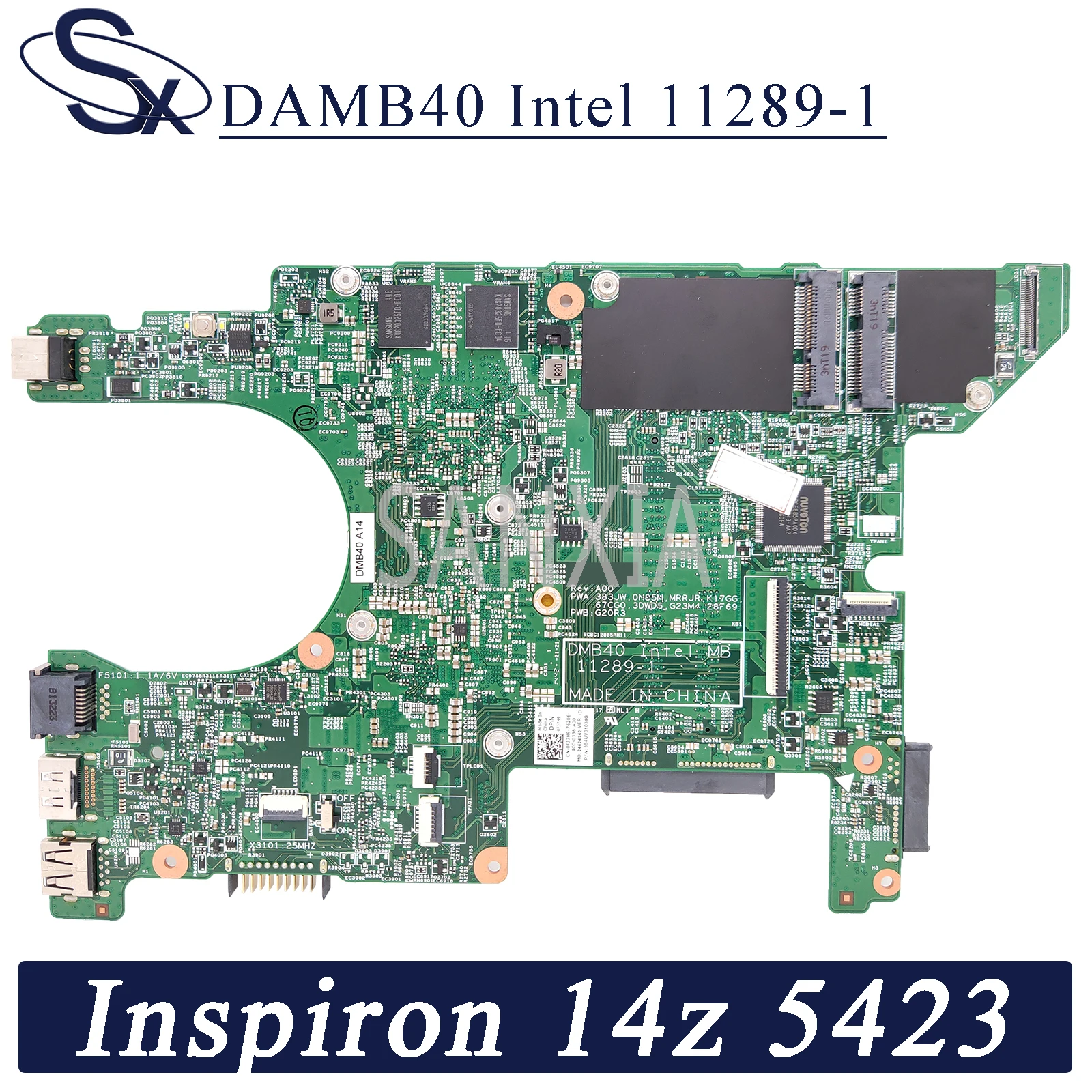 KEFU DMB40 Intel MB 11289-1 Материнская плата для ноутбука Dell Inspiron 14z 5423 оригинальная