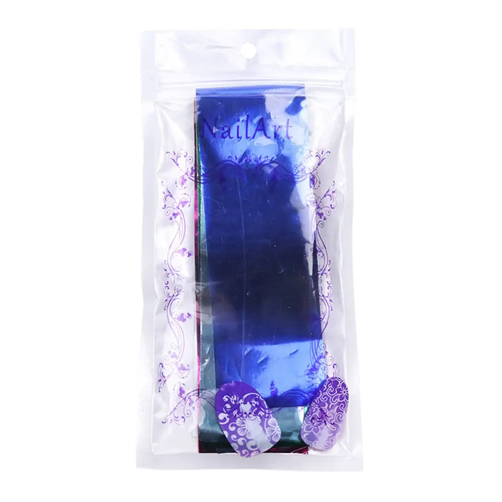 Набор стикеров для ногтей 14 цветов золотой лазерный космический Металлический