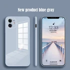 Чехол из жидкого стекла для iPhone 13, 12, mini, 11 Pro, XS, Max, X, XR, 7, 8 Plus, SE2020, стойкий к царапинам цветной защитный чехол-накладка