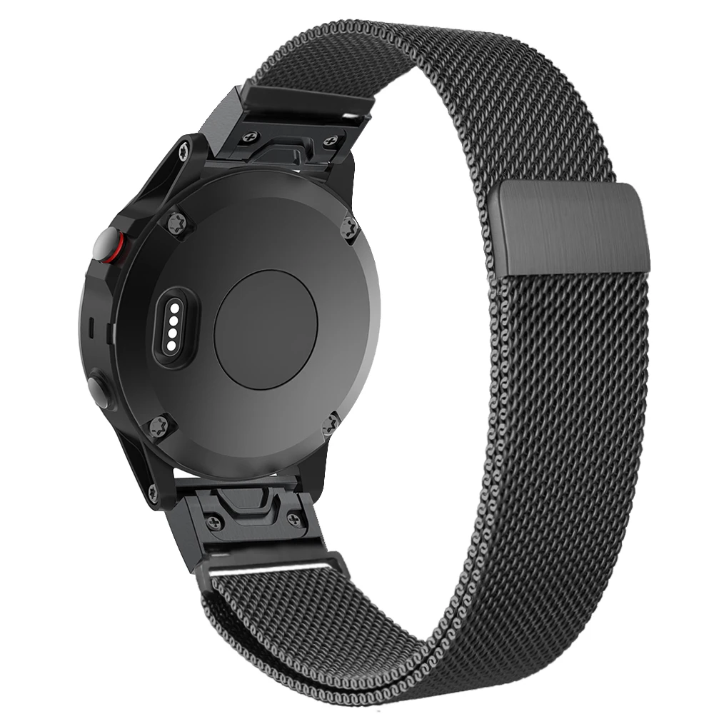 Fenix 6X26 мм Quick Fit ремешок для часов Миланская Петля из нержавеющей стали ремешок для Garmin 5X Plus/Fenix 3/3 ч/спуск Mk1