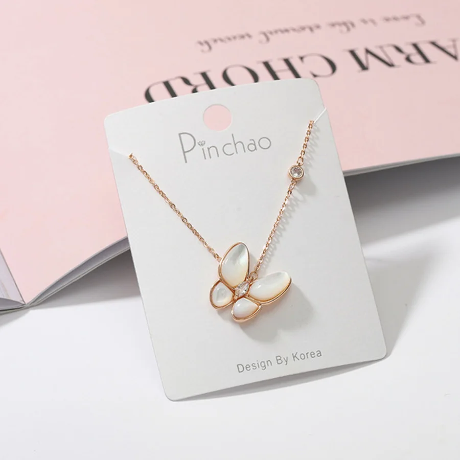 Новый веб стиль знаменитостей горячая Распродажа ожерелье бабочка горячее