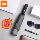 Автоматический зонт для xiaomi, модные ветрозащитные зонтики от дождя, зонтики от солнца в деловом стиле, портативный складной зонт с защитой от ультрафиолета