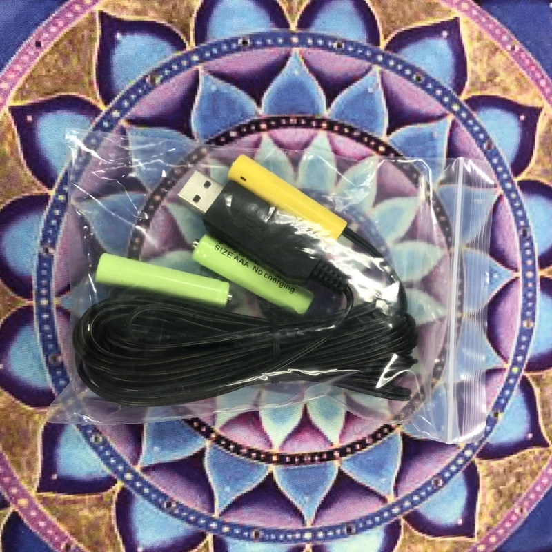 

4.6m USB Power Supply Cable for AAA Battery Replace 3 AAA Battery Eliminator