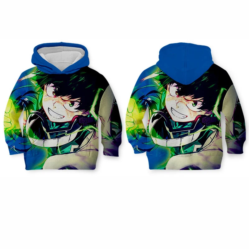 

Kids Cloth My hero academia Pattern Anime Bendy Cartoon Children's wear 3d hoodies/boy sweatshirt Cartoon Hot Movie pant style