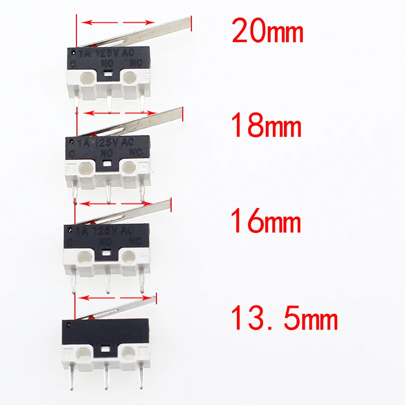 20 шт./лот микро кнопочный переключатель 3 Pin 1A 125V AC Mini Light Touch Switch для мыши |