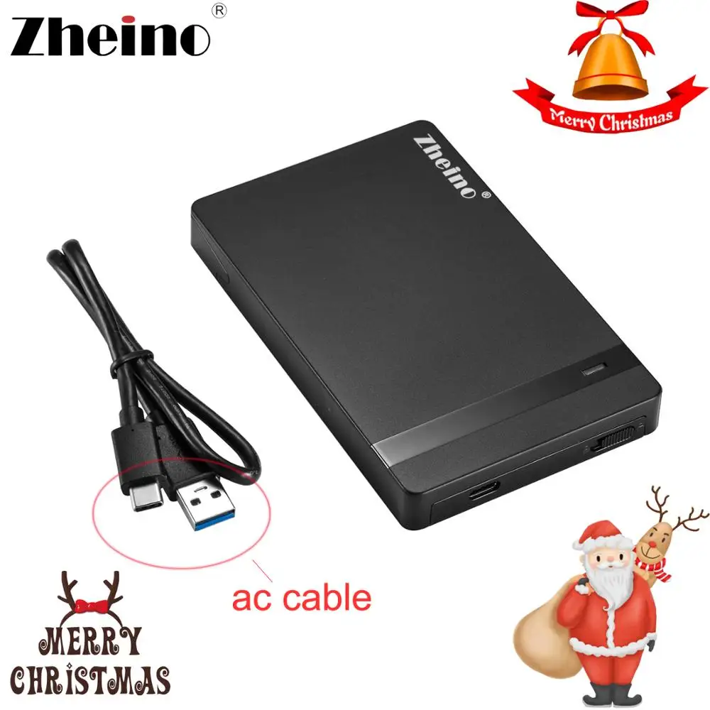 Внешний жесткий диск Zheino 2 5 дюйма USB Type C корпус для жесткого диска чехол SATA 9 мм 7 HDD