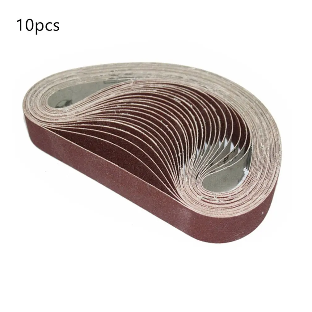 

10pcs Sand Belt Portable DIY Belt Sander Knife Apex Edge Grit Abrasive Sanding Belts Sander Grinding Polishing Tools