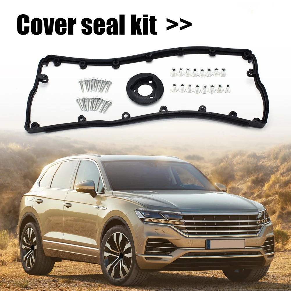 

Front Rear Door Rubber Weather Sealing Strip Noise Reduction Door Valve Cover Kit for Volkswagen T5 Touareg 2.5 TDI