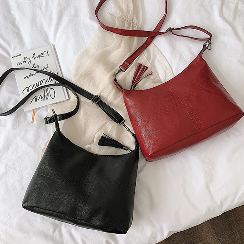 

Ladies Shoulder Bags For Women 2021 New Luxury Handbags Large Capacity PU Leather Women CrossBody Bag