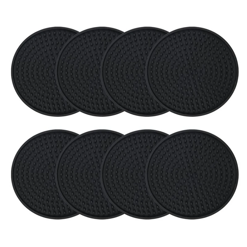

Подставки под напитки 8 шт., с антипригарным покрытием, подставки для журнального столика, термостойкие, подставки с глубоким желобом, подхо...
