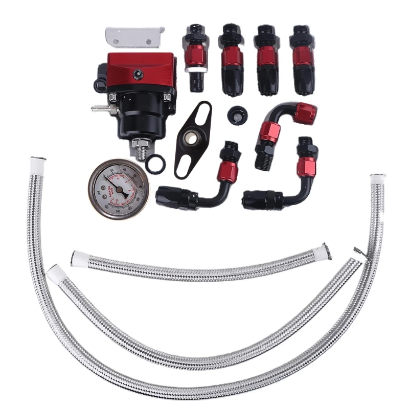 

1 комплект топлива Давление комплект регулятора 3 цвета регулируемый топливный Давление регулятор Комплект масла 0-100psi/0-160psi калибр-6AN D7WD