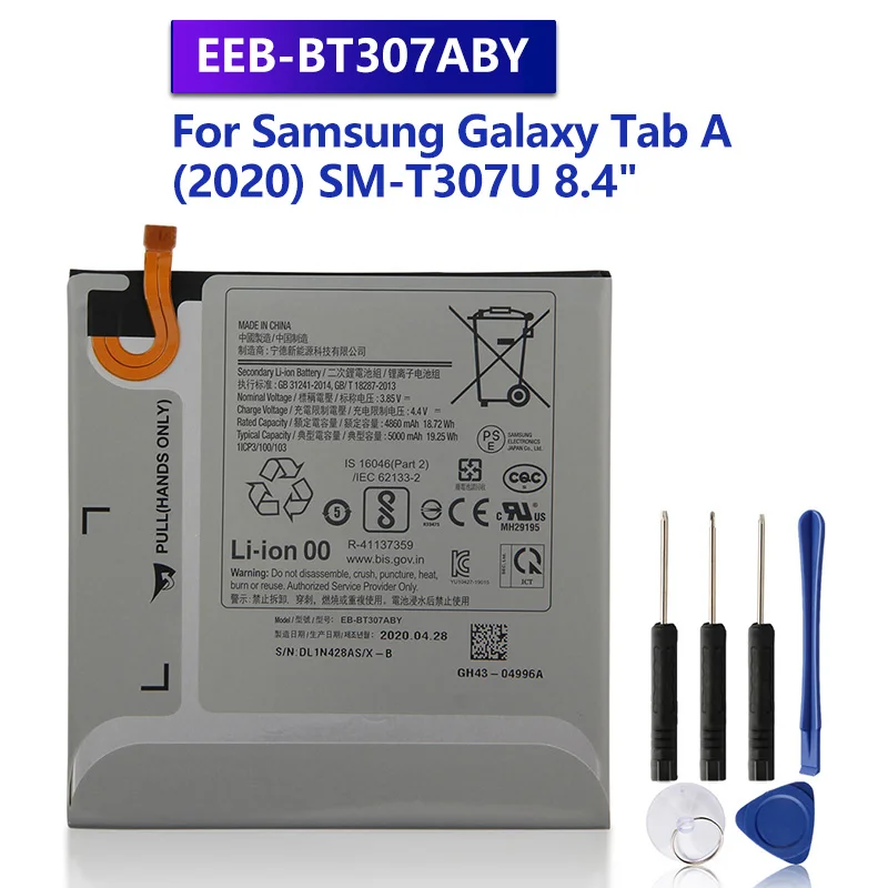 

Samsung Original Replacement Battery EB-BT307ABY For Samsung Galaxy Tab A (2020) SM-T307U 8.4" Authentic Tablet Battery 5000mAh