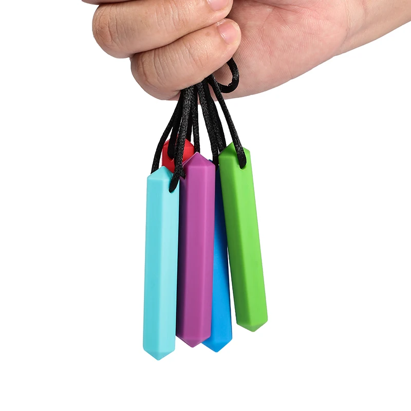 5 шт. жевательные драгоценный камень Цепочки и ожерелья Силиконовое Зубное укус