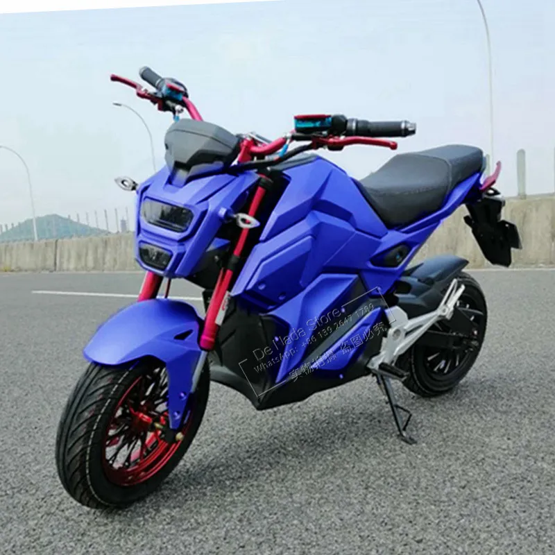 Высокоскоростной мотоцикл электровелосипед для взрослых синий мотоскутер