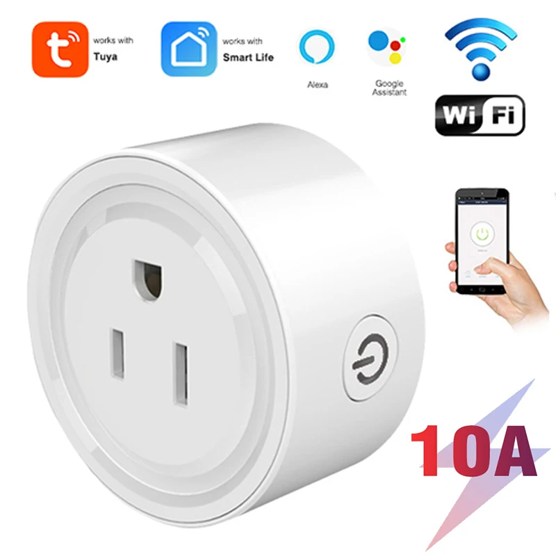 Интеллектуальная розетка Wi-Fi выключатель света таймер штепсельная вилка США