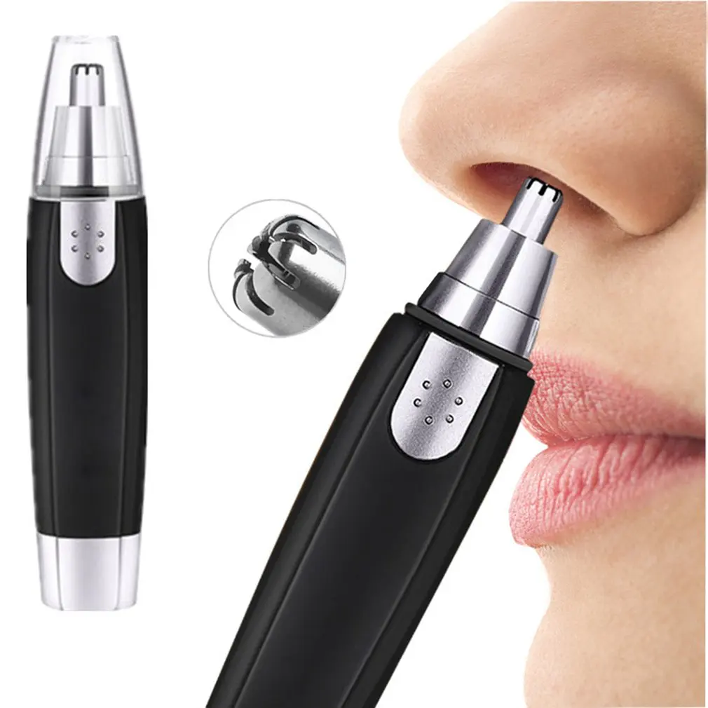 Electric Nose Hair Trimmer Implement Shaver Clipper Ear Neck Eyebrow Man Woman Clean Razor Remover Kit | Красота и здоровье