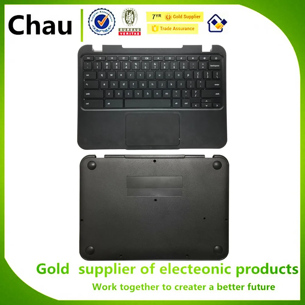 

New For Lenovo Chromebook N22 11.6"Laptop Upper Case Palmrest Cover W/US Keyboard Touchpad Plastic Shell 5CB0L02103/Bottom Case