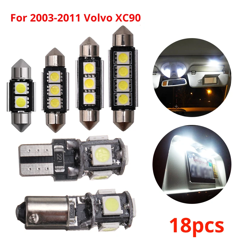 Светодиодный светильник для салона автомобиля Canbus 18 шт./компл. с купольной картой